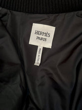 Load image into Gallery viewer, HERMES BLACK LEATHER PUFFER DOWN JACKET COAT $16,000 NEW TAGS
