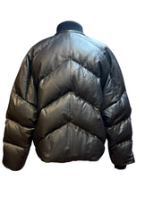 Load image into Gallery viewer, HERMES BLACK LEATHER PUFFER DOWN JACKET COAT $16,000 NEW TAGS
