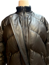 Load image into Gallery viewer, HERMES BLACK LEATHER PUFFER DOWN JACKET COAT $16,000 NEW TAGS
