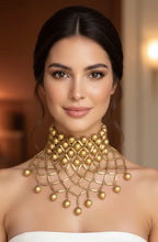 Load image into Gallery viewer, POGGI PARIS CHOKER BIB NECKLACE EARRING SPECTACULAR SET VINTAGE 1980’s.
