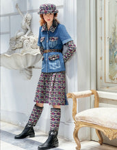 Load image into Gallery viewer, CHANEL 2016 AUTUMN DENIM JEAN TWEED JACKET RUNWAY

