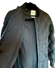 Load image into Gallery viewer, HERMÈS LONG DIAMOND QUILTED DOWN PUFFER COAT JACKET NEW $4,425
