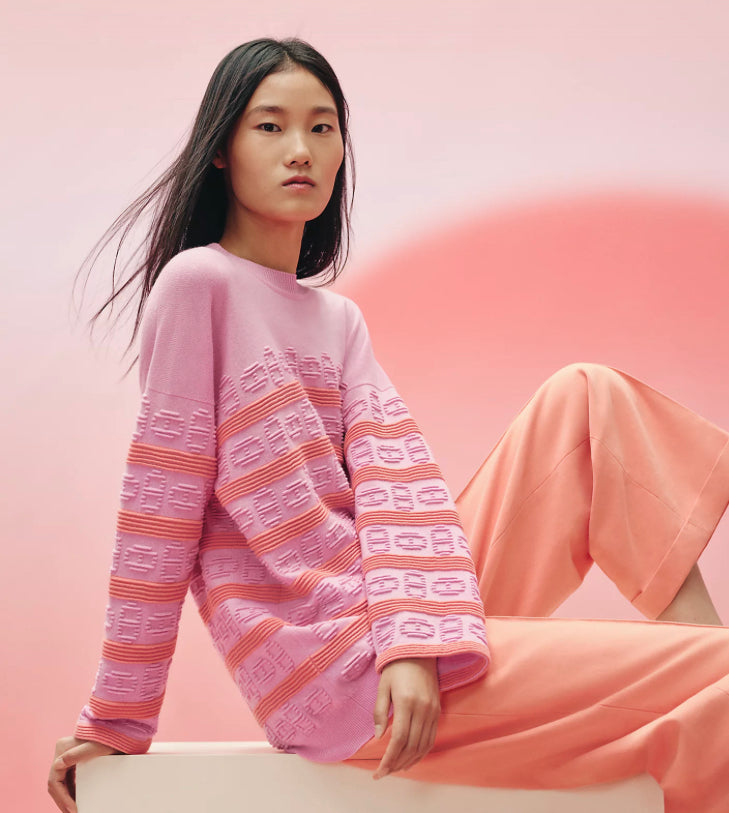 HERMÈS ピンク ニットセーター ピンク系 HERMES(エルメス) ニット・セーター(レディース
