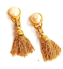 Load image into Gallery viewer, SUBLIME CHANEL ETRUSCAN 1994 TASSEL POM POM EARRING
