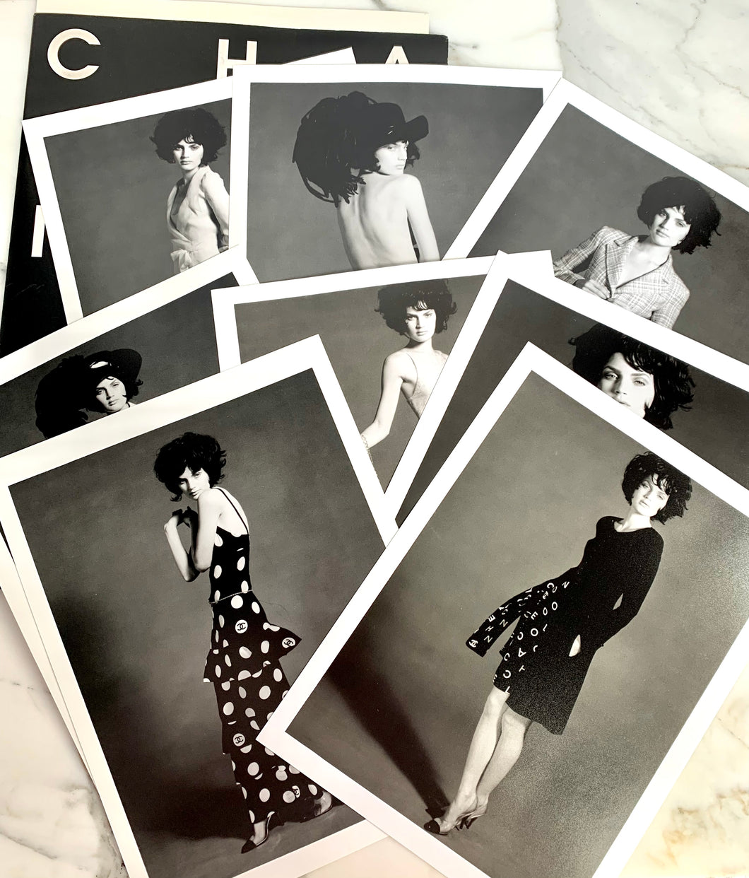 CHANEL 1997 SPRING SUMMER VIP ART PORTFOLIO WITH PHOTOS AND SKETCH