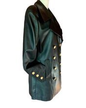 Load image into Gallery viewer, CHANEL ICONIC 14 CC BUTTON 1993 AUTUMN LEATHER RUNWAY BLAZER JACKET COAT
