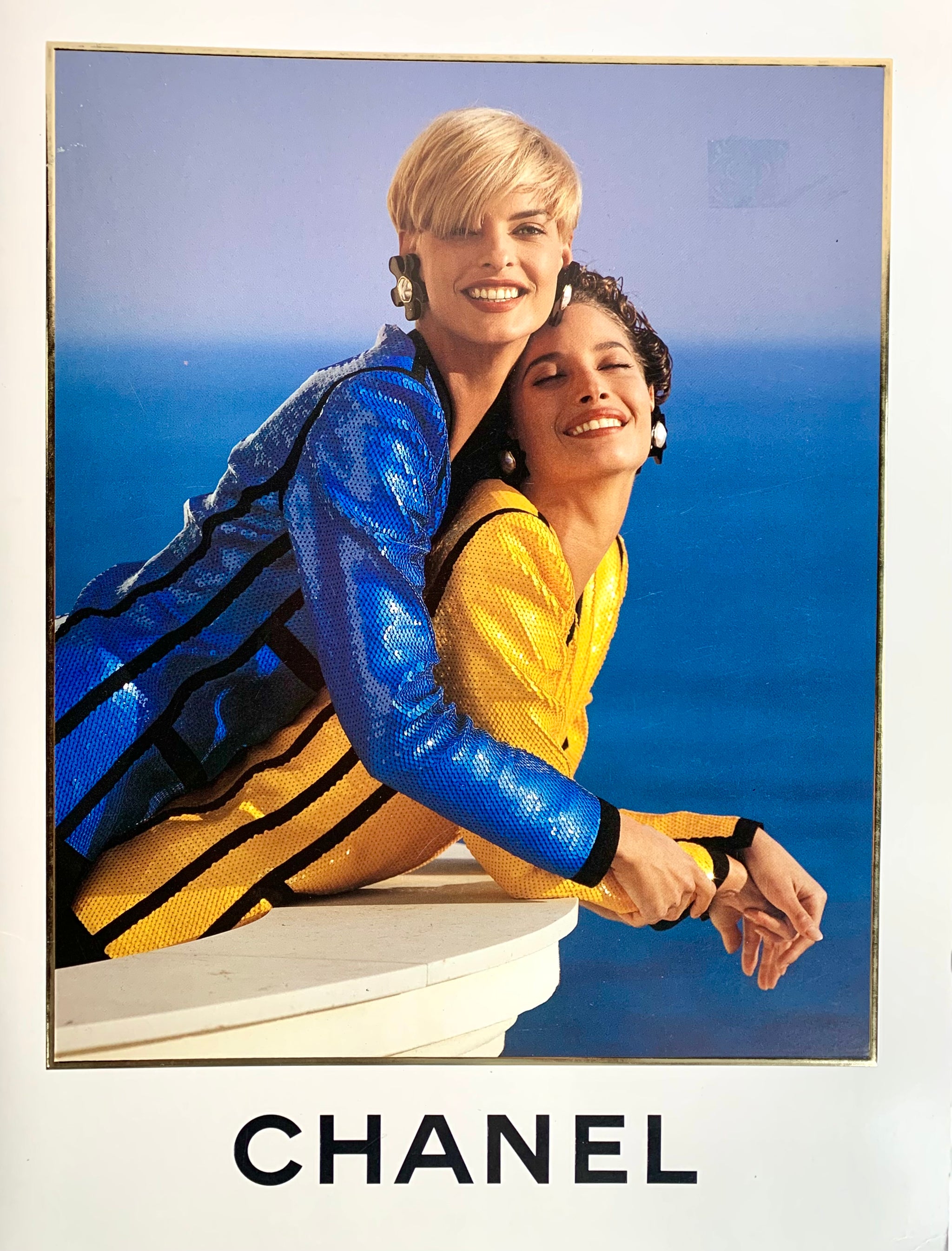 CHANEL 1991 SPRING SUMMER CATALOGUE SCUBA LINDA EVANGELISTA