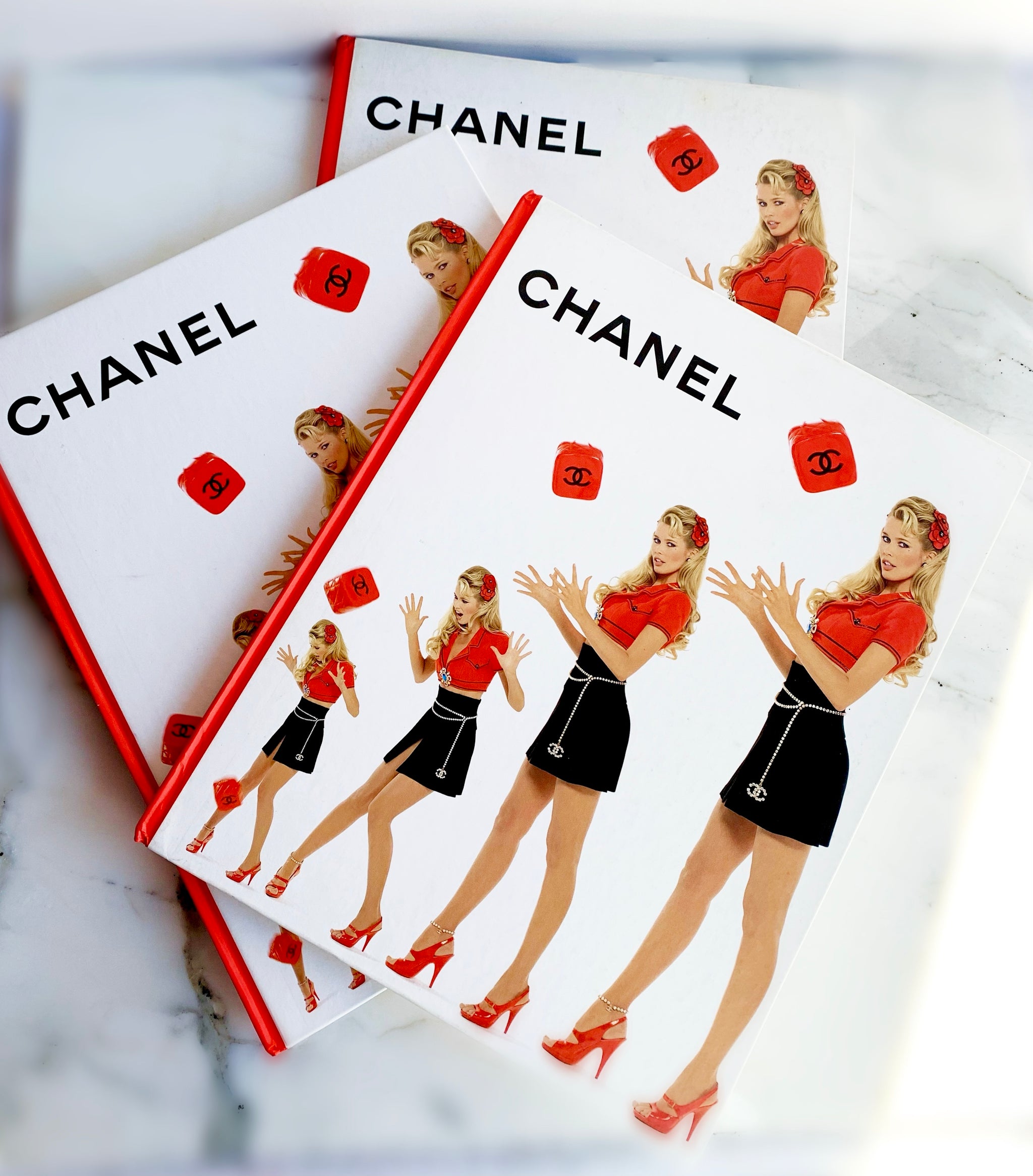 CHANEL BARBIE 1995 SPRING COLLECTION HARDCOVER CATALOGUE CLAUDIA