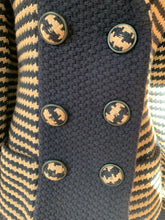 Load image into Gallery viewer, CHANEL 2015 KNIT TWEED SWEATER CARDIGAN JACKET SILK LINED
