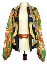Load image into Gallery viewer, HERMES SPECTACULAR AND RARE VINTAGE SCARF JACKET
