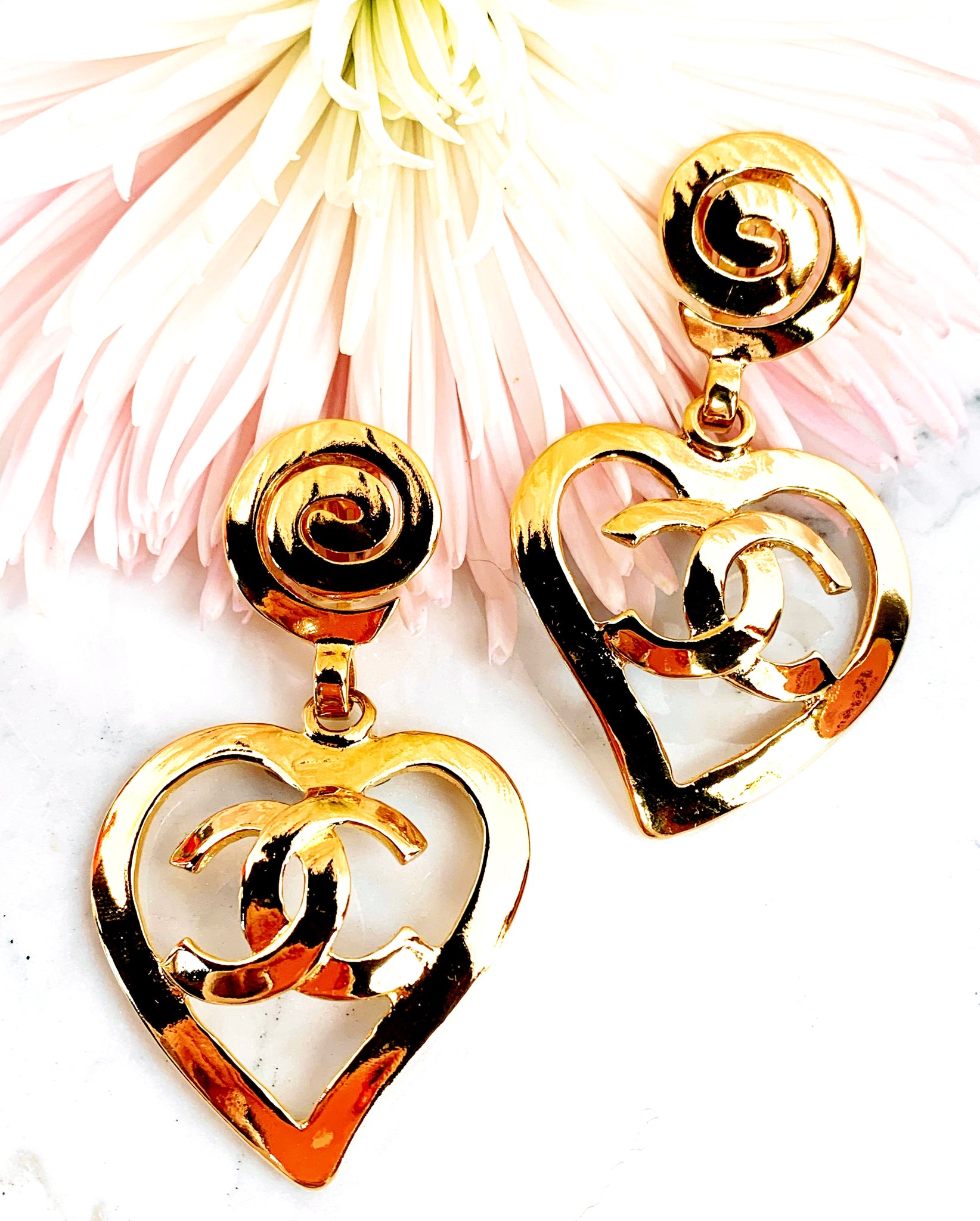 CHANEL BARBIE COLLECTION HEART EARRINGS 1995 – The Paris Mademoiselle