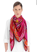 Load image into Gallery viewer, HERMÈS BALADE EN BERLINE CASHMERE SILK 140 cm SHAWL SCARF NEW WITH BOX

