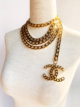Load image into Gallery viewer, CHANEL JUMBO CC CHAIN CHARM 3 LAYERED BELT NECKLACE
