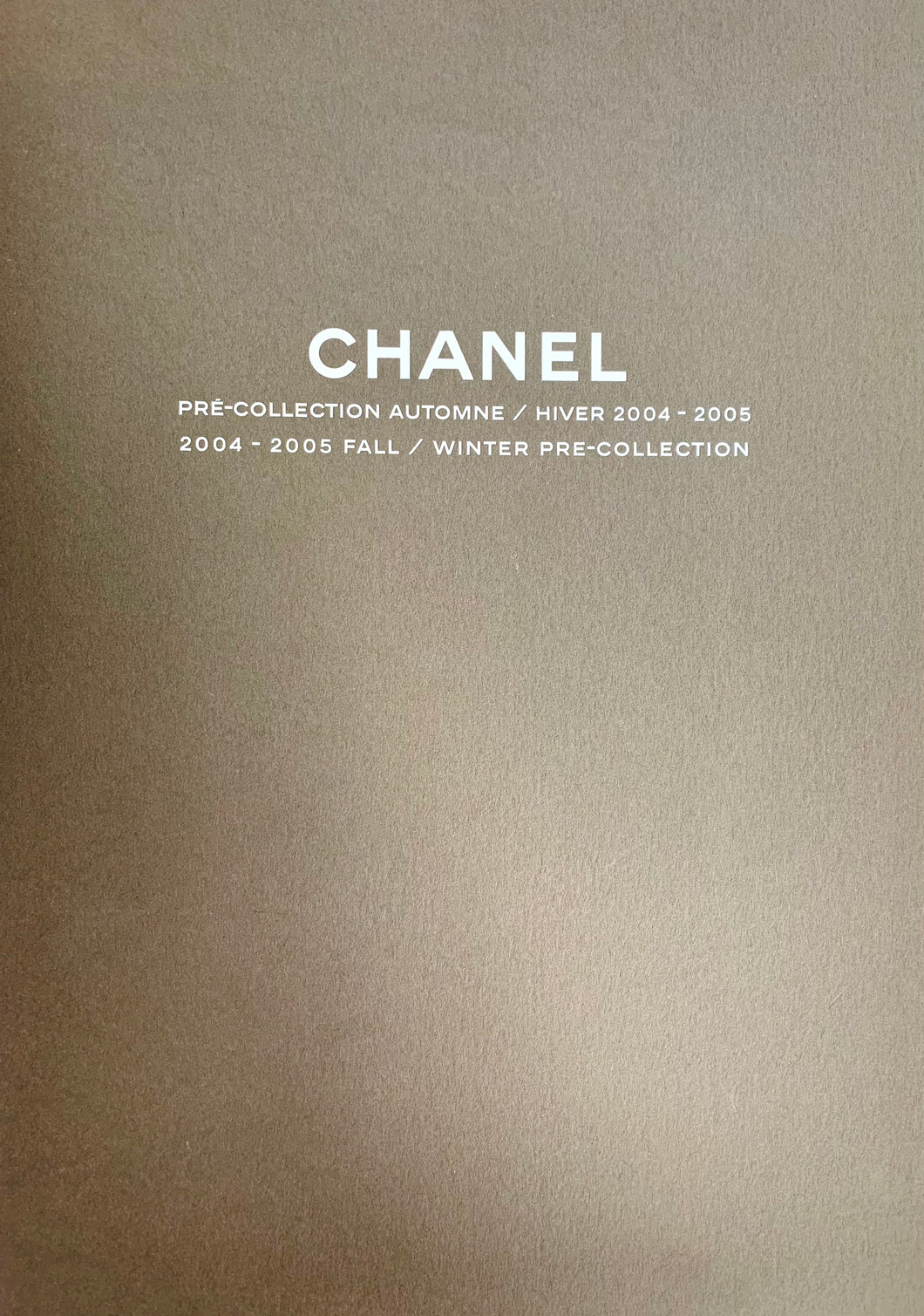 CHANEL 2004 AUTUMN WINTER PRE-COLLECTION CATALOGUE WITH PRICE LIST