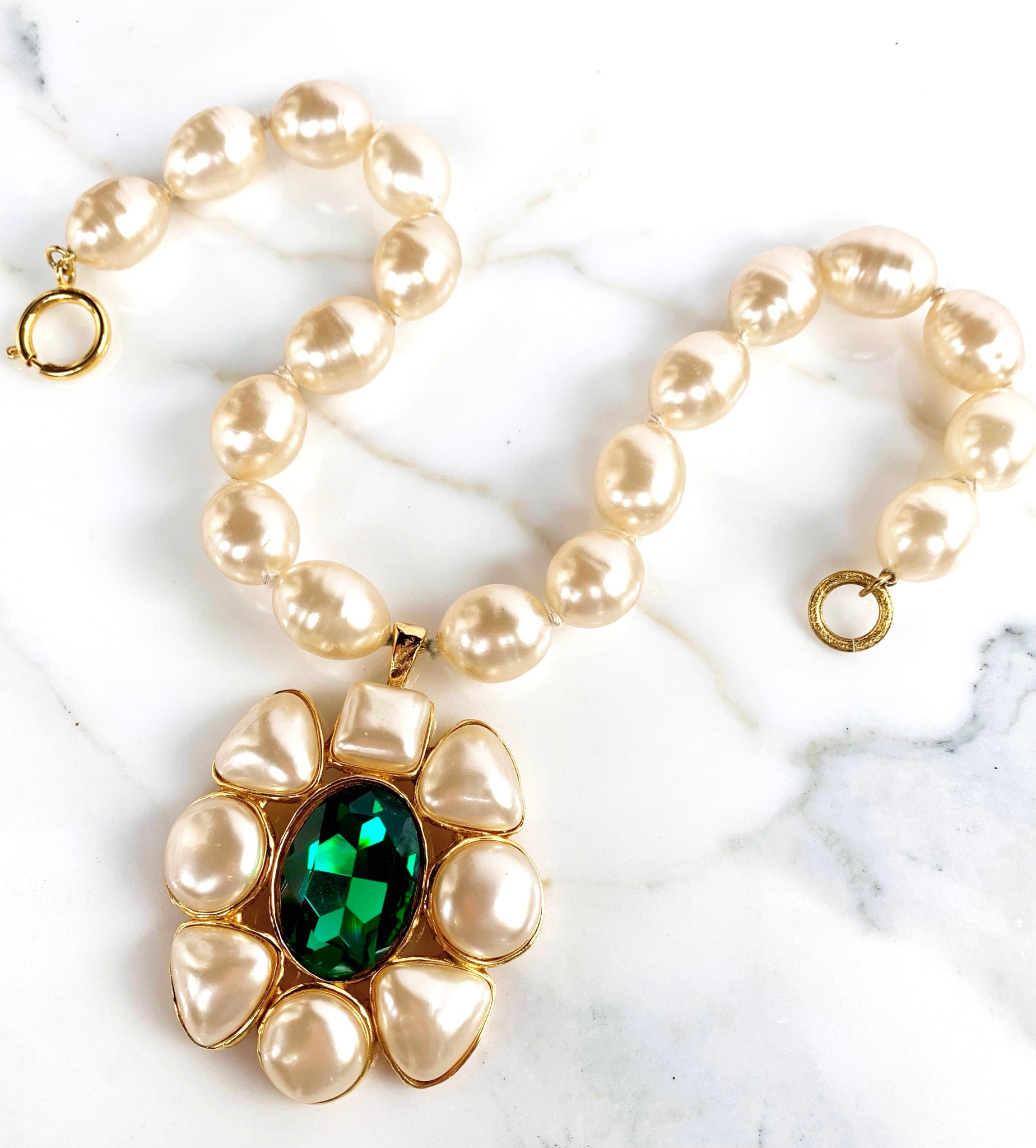 Vintage Chanel Pearl Necklace by Gripoix 