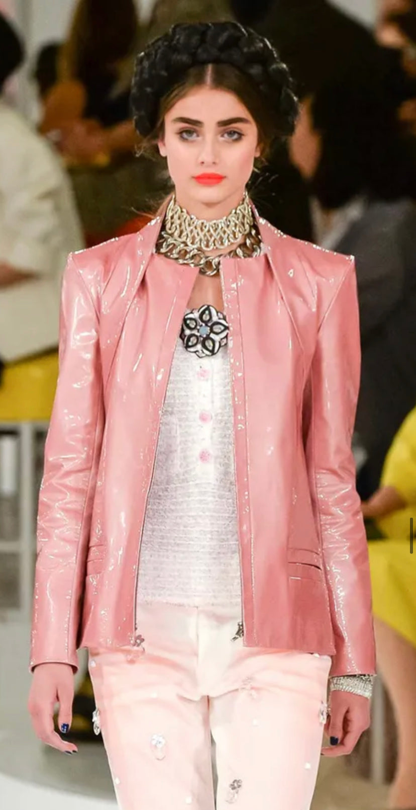 Pale Pink Leather Jacket – Champagne & Chanel