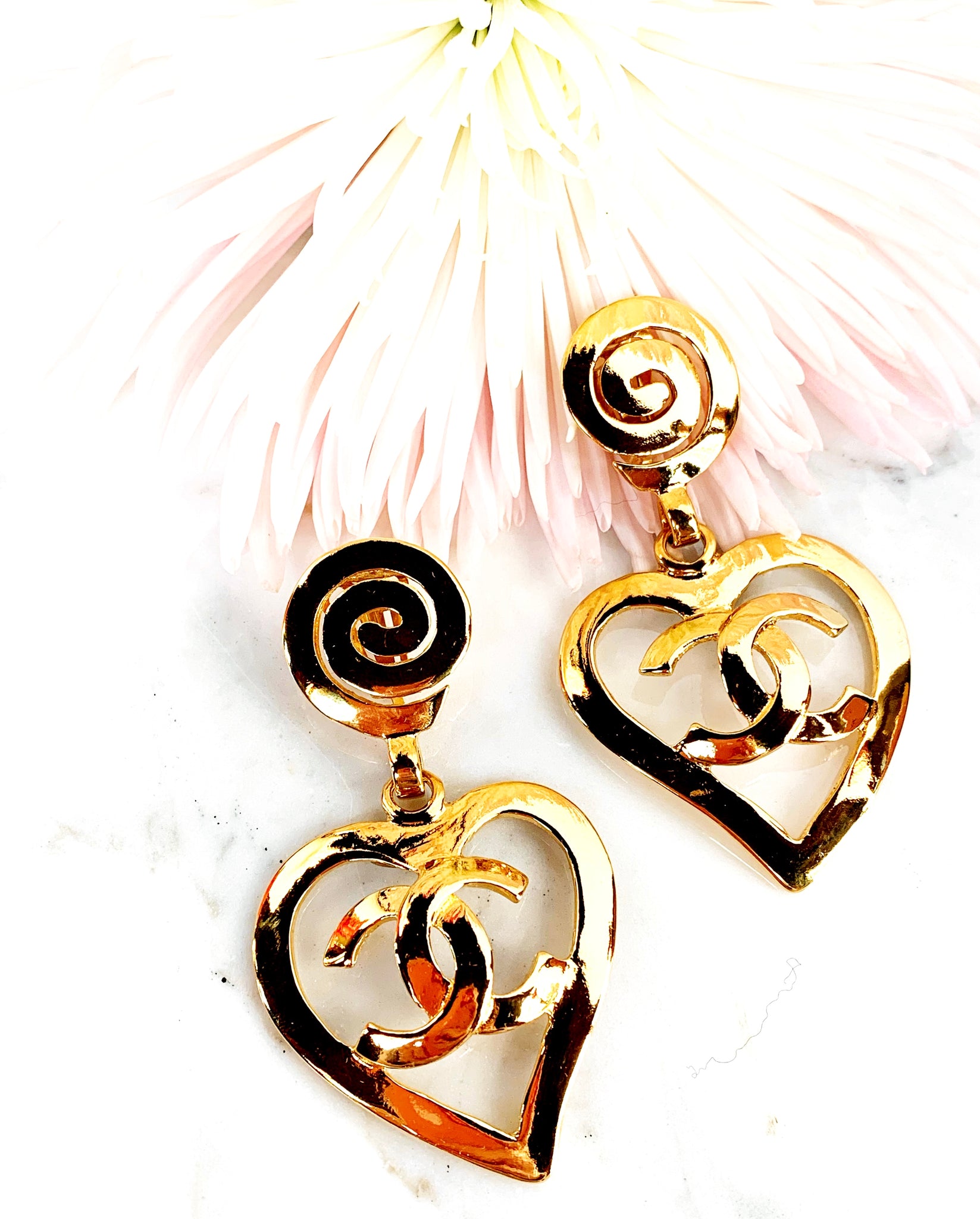 CHANEL BARBIE COLLECTION HEART EARRINGS 1995 – The Paris Mademoiselle