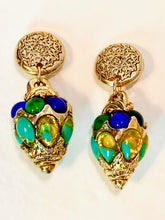 Load image into Gallery viewer, KALINGER PARIS COUTURE MASSIVE DANGLE VINTAGE 1980&#39;S EARRINGS
