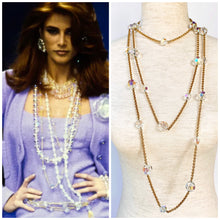 Load image into Gallery viewer, CHANEL XXL HOLOGRAPHIC CRYSTAL GLASS NECKLACE SPRING 1992
