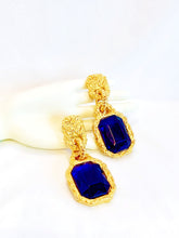 Load image into Gallery viewer, CHANEL RARE ICONIC 1990&#39;s RUNWAY MASSIVE FAUX GEM EARRING PRISTINE
