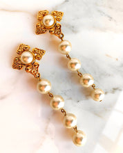 Load image into Gallery viewer, CHANEL GRIPOIX PEARL XXL LONG DANGLE EARRING
