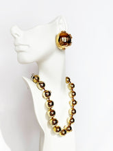 Load image into Gallery viewer, CHANEL LOGO LOVER JUMBO BALL NECKLACE AND EARRING DEMI-PARURE SET
