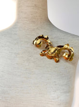 Load image into Gallery viewer, CHANEL MASSIVE GILT ACANTHUS LEAF SCROLL BROOCH COLLECTION 24 1991 HIGH POLISH
