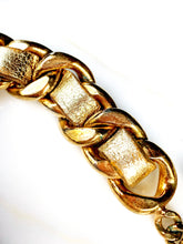 Load image into Gallery viewer, CHANEL METALLIC LEATHER WOVEN CHAIN BRACELET COLLECTION 26
