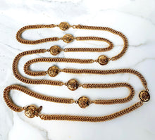 Load image into Gallery viewer, CHANEL VINTAGE CC LION MEDALLION COINS XXL NECKLACE
