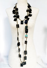 Load image into Gallery viewer, CHANEL RARE 54 PLEXI-LUCITE CC CHARMS RUNWAY 1994 LEATHER NECKLACE XXL 200 cm
