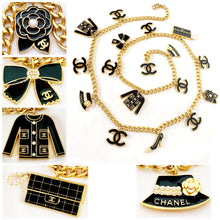 Load image into Gallery viewer, CHANEL RARE 17 HUGE CHARM VINTAGE NECKLACE BELT

