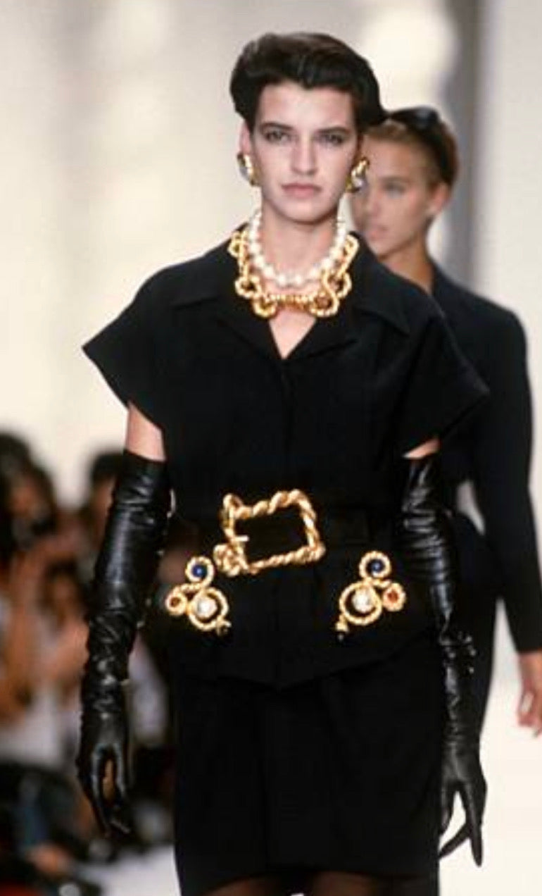 CHANEL RARE ICONIC VINTAGE 1990 RUNWAY CORDAGE MULTI-COLOUR