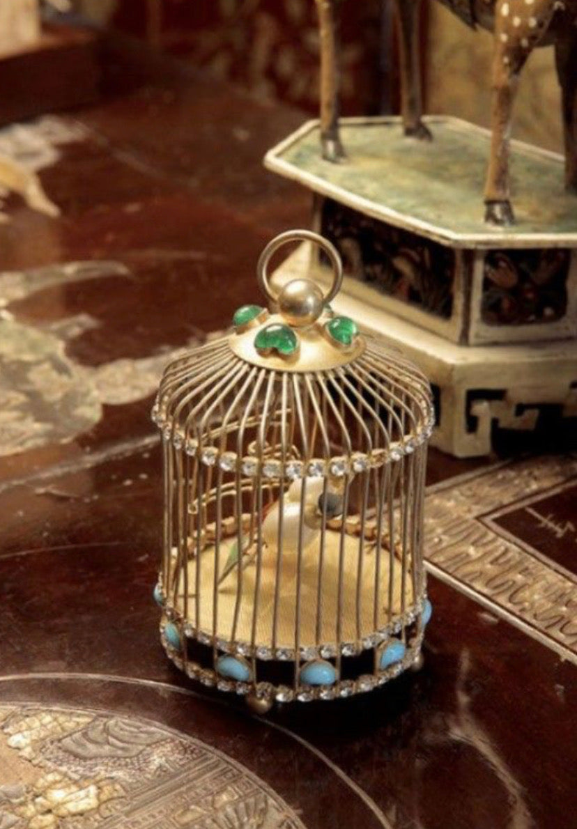 RARE CHANEL MASSIVE BIRD CAGE GRIPOIX GLASS PEARL BROOCH – The Paris  Mademoiselle