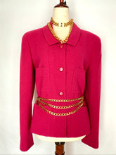 Load image into Gallery viewer, CHANEL PINK RASPBERRY 1998 VINTAGE JACKET PRISTINE
