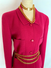 Load image into Gallery viewer, CHANEL PINK RASPBERRY 1998 VINTAGE JACKET PRISTINE
