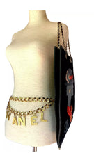 Load image into Gallery viewer, CHANEL RARE VINTAGE COCO GABRIELLE JEWELED,  WOOL, LEATHER SHOPPING TOTE
