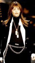 Load image into Gallery viewer, CHANEL 1993 ORIGINAL DOUBLE DOG TAG RUNWAY NECKLACE
